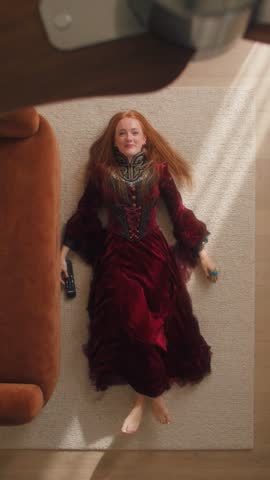 LOOK 03: Red velvet vampire gown