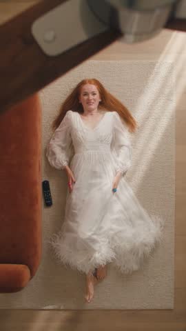 LOOK 04: White feather angel gown