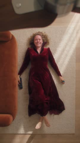 LOOK 03: Red velvet vampire gown