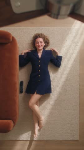 LOOK 02: Navy blazer dress & pearls