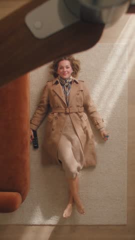 LOOK 03: Camel trench & silk scarf